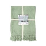 Plaid Wafel Lichtgroen - Afbeelding 3