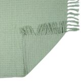 Plaid Wafel Lichtgroen - Afbeelding 6