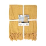 Plaid Wafel Oker - Afbeelding 3