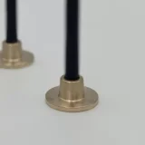 Messing kaarsenhouder & adapter voor kaarsen 2 stuks - Afbeelding 3