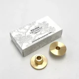 Messing kaarsenhouder & adapter voor kaarsen 2 stuks - Afbeelding 2