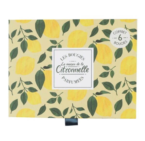 Box met 6 citronella kaarsen - Afbeelding 2