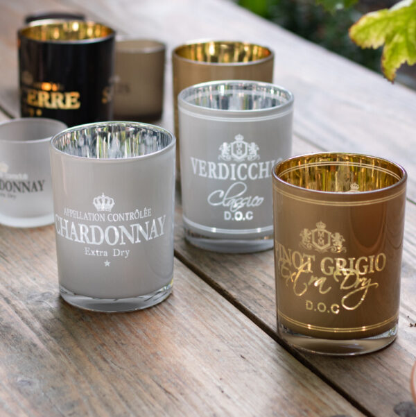 Windlicht Pinot Grigio groot - Afbeelding 3