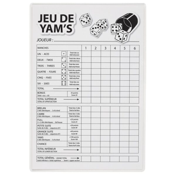 Yathzee spel voor in de tuin - Afbeelding 9