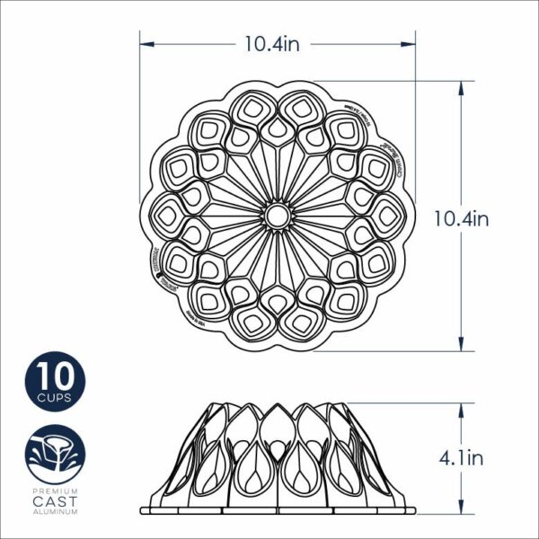 Nordic Ware Crown Bundt GOLD - Afbeelding 2